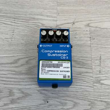 Used Boss CS-3 COMPRESSION SUSTAINER Compressor Pedal