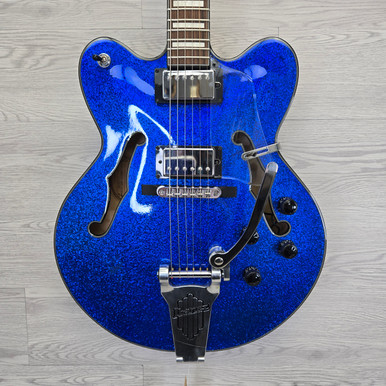 Used Ibanez ARTCORE AFD75T-BSP-12-01 BLUE SPARKLE Semi-Hollow