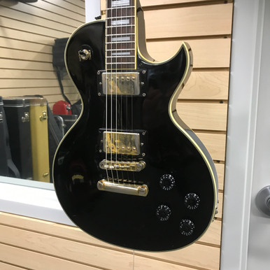 Used Arbor LES PAUL COPY Vintage LP Type Electric Guitar Black 6