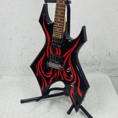 Used BC Rich KKW KERRY KING WARTRIBE Pointy Electric Guitar Black