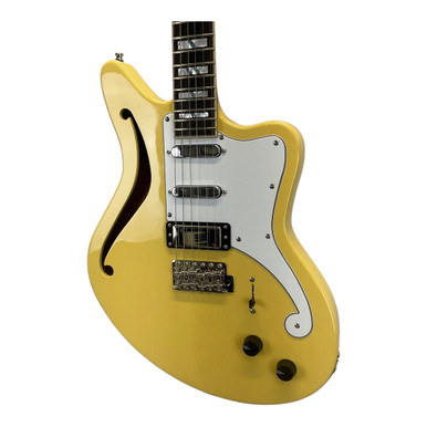 Used D'angelico Deluxe Bedford Sh Electric Guitar Yellow 6-String