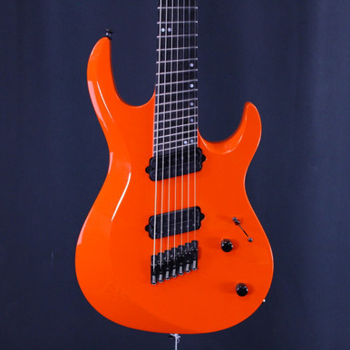 Used Kiesel ARIES 7 STRING S Type Electric Guitar Orange 7-String