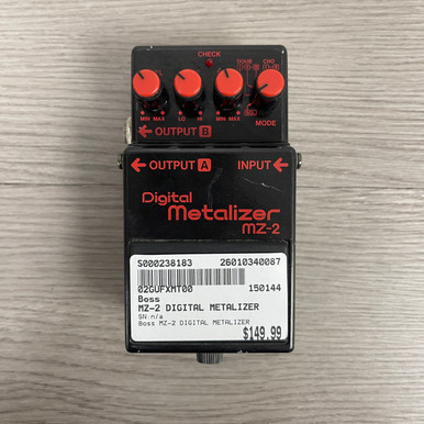 Used Boss MZ-2 DIGITAL METALIZER Distortion Pedal