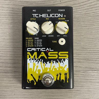 Used TC Helicon CRITICAL MASS W/ CONNECT KIT Pro Sound Effects Unit