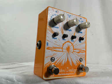 極美品 EarthQuaker Devices Astral Destiny Used Earthquaker Devices ASTRAL DESTINY ORANGE/WHITE Reverb Pedal