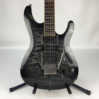 Used Ibanez S570DXQM S Type Electric Guitar Black 6-String