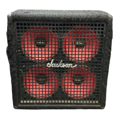 Used Jackson J 412 4 x 12 Guitar Speaker Cabinet 4 x 12