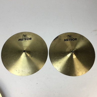 Used Meinl 14IN METEOR HI HATS Hi Hat Cymbals 14