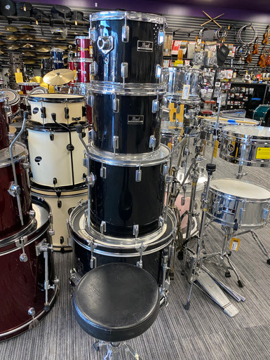 Used Pearl FORUM SERIES 5PC W/ HARDWARE Drum Shells and Hardware Black