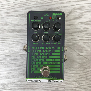 Used Electro Harmonix (E/H) MAINFRAME BIT CRUSHER Synthesizer Pedal