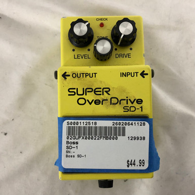 Used Boss SD-1 Overdrive Pedal