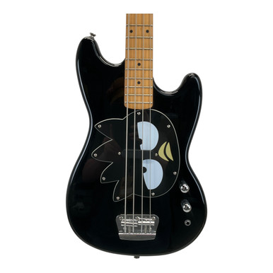 Used Squier Badtz-maru Bronco Bass Guitar Black 4-String
