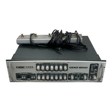 Used Genz Benz Gbe 1200 Head Rackmount Bass Amplifier Head