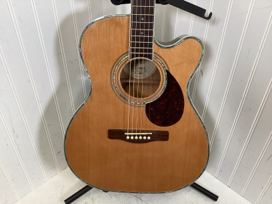 Used Samick GREG BENNETT OM-8CE Laminate Top Acoustic Guitar Natural