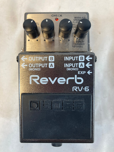 Used Boss RV-6 DIGITAL REVERB Pedal