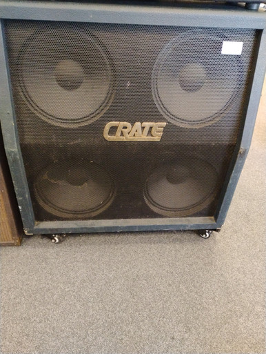 Used Crate BLUE VOODOO 412 4 x 12 Guitar Speaker Cabinet 4 x 12