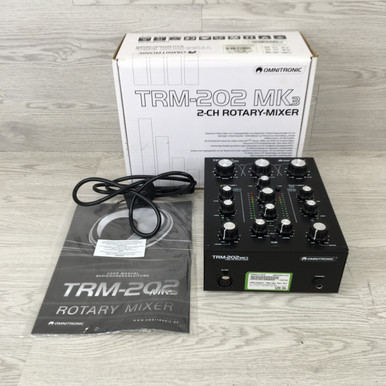 Used OMNITRONIC TRM-202 MK3 ROTARY MIXER DJ Mixer