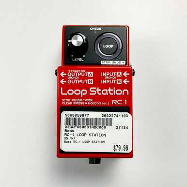 Used Boss RC-1 Loop Station Pedal