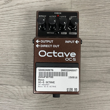 Used Boss OC-5 OCTAVE Octave Pedal