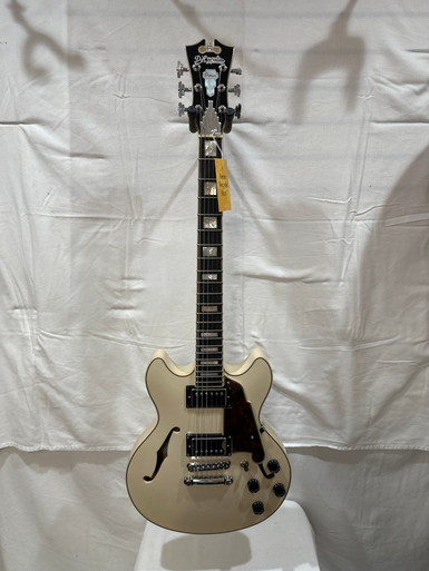Used D'Angelico PREMIER MINI DC CHAMPAGNE Semi-Hollow Electric