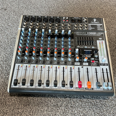 Used BEHRINGER XENYX X1222USB Mixing Console