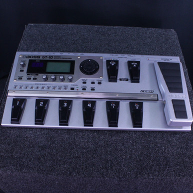 Used Boss GT-10 MULTI EFFECTS W/PWR/BOX Floorboard Effect