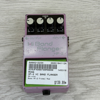 Used Boss HF-2 Hi Band Flanger Pedal
