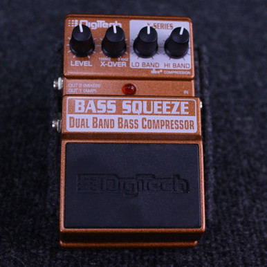 Used Digitech X-SERIES BASS SQUEEZE COMPRESSOR Guitar Effects Pedal