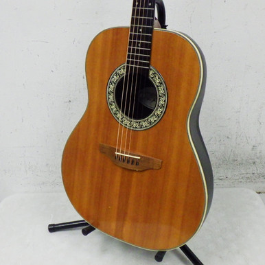 Used Ovation 1121 ACOUSTIC GUITAR Solid Top Acoustic Guitar Natural