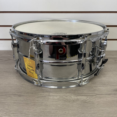 Used Premier 14X6.5 SNARE Metal Snare Drum 14