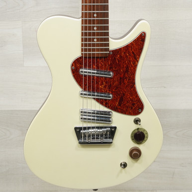 Used Danelectro Mod 7 Electric Guitar White 7-String