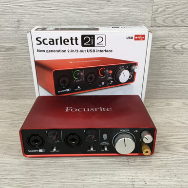 Used Focusrite SCARLETT 2I2 1ST GEN Computer Interface 2 A/D