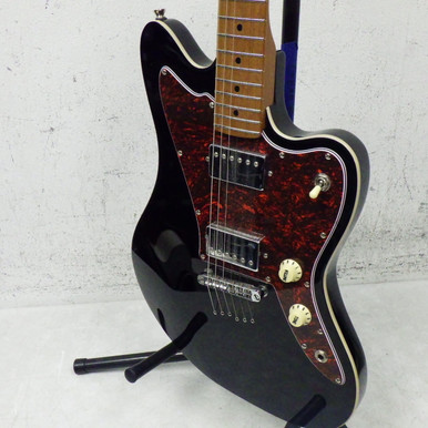 Used JET GUITARS Offset Double Cutaway Electric Guitar Black 6-String