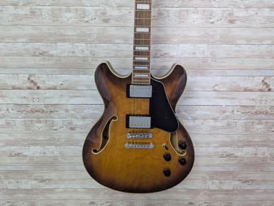 Used Ibanez AS73-TBC-5B-05 Semi-Hollow Electric Guitar Tobacco