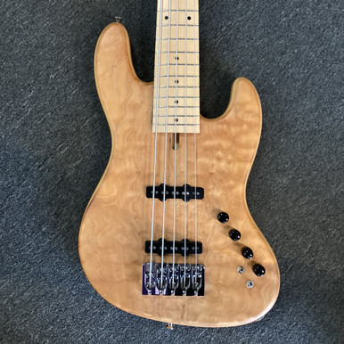 Used WILKINS MARLIN J 5 STRING J Type Bass Guitar Natural 5-String