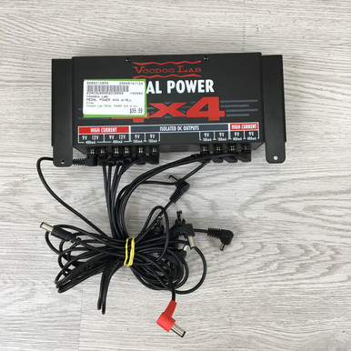 Used Voodoo Lab PEDAL POWER 4X4 W/ALL Pedal Power Supply