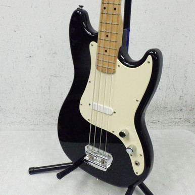 Used Squier BRONCO BASS Bass Guitar Black 4-String