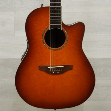 Used Ovation GC28 Celebrity Solid Top Acoustic Guitar Cherry Sunburst