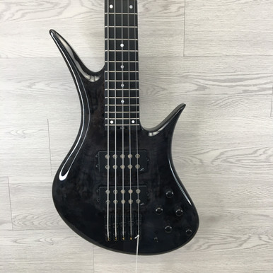 Used Legator HB5SS HELIO SUPER SHRED Bass Guitar Black 5-String