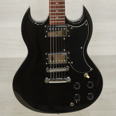 Used Jay Turser JT-50 Double Cut Electric Guitar Black