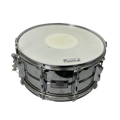 엔로(๑˃̵ᴗ˂̵) Used Yamaha 14X6.5 STEEL SNARE SD-2096 Metal Snare Drum 14