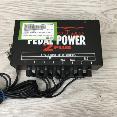 Used Voodoo Lab PEDAL POWER 2 PLUSS W/ALL Pedal Power Supply