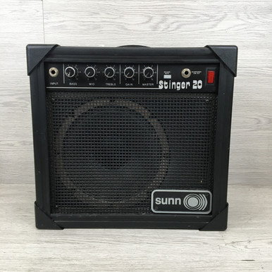 Used Sunn STINGER 20 COMBO AMP 1X8 1 x 8 Solid State Amplifier 1 x 8