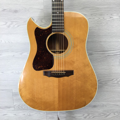 Used Guild D40-CNT-LH 1974 Vintage Solid Top Acoustic Guitar Wood
