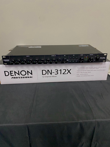 Used Denon DN-312X 12 CHANNEL MIXER Rackmount Mixer