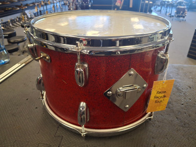 Used Slingerland 13X9 RED SPARKLE Vintage Rack Tom Other 13