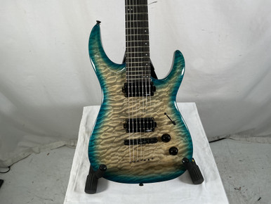 Used Legator NINJA 7 STRING Double Cut Electric Guitar Blue 7-String