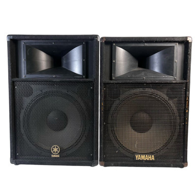 Used Yamaha S115V PAIR Passive Full Range Speaker Cabinet