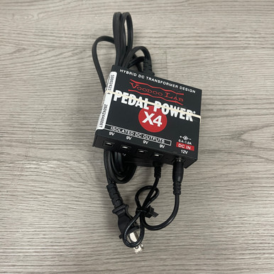 Used Voodoo Lab PEDAL POWER X4 W/AC NO CABLES Pedal Power Supply