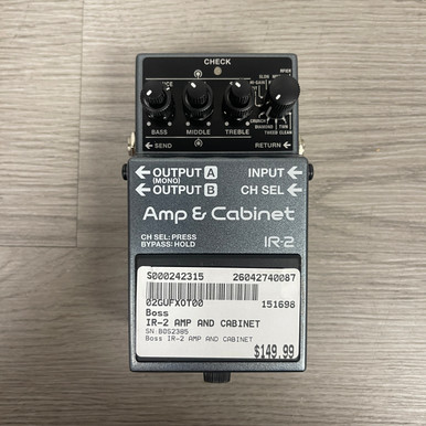Used Boss IR-2 AMP AND CABINET Amp Modeling Pedal